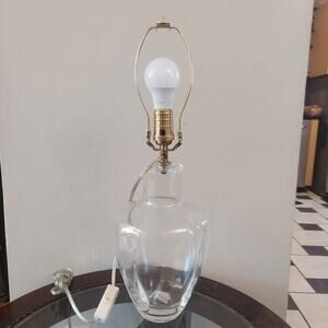 Simon Pearce 21" Signed Hand Blown Glass Table Lamp